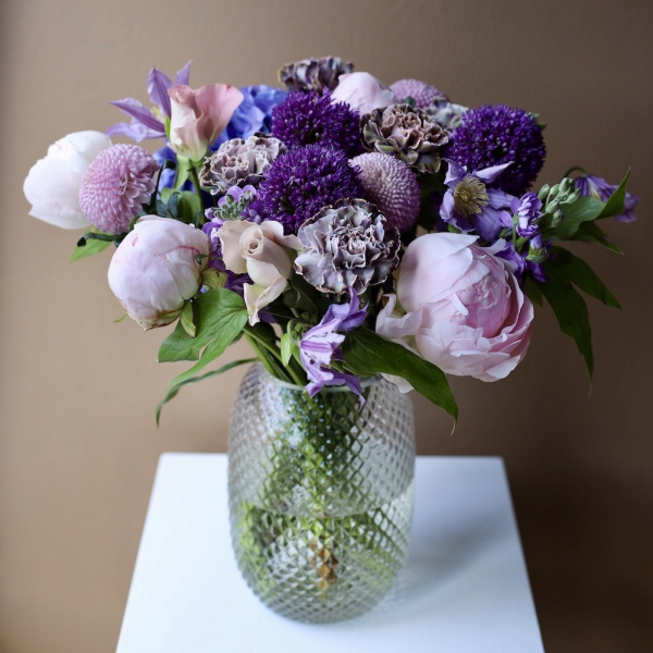 Blueberry bouquet in a vase - Размер L (ваза может отличаться)