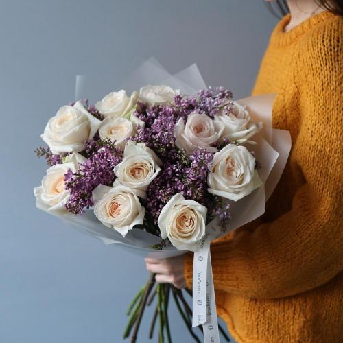 Garden roses with Lilac - Размер S 