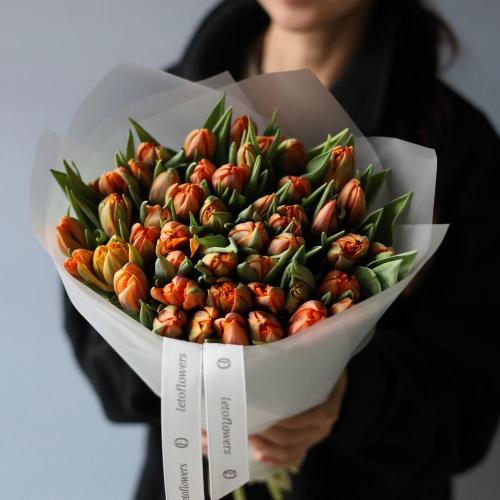 Orange Tulips -  49 тюльпанов 