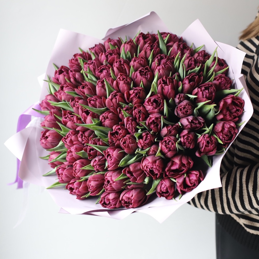 “Purple Tulips”, size 75