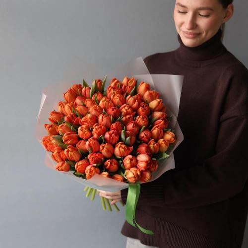 Orange Tulips -  75 тюльпанов 