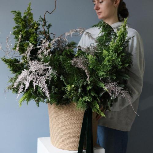 New Year basket "Christmas miracle" - Размер L