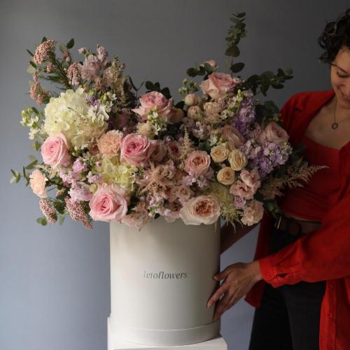 Watercolor signature hat box -  Размер 2XL