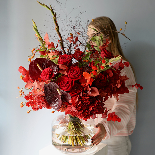 Fall bouquet in a vase -  Размер XL