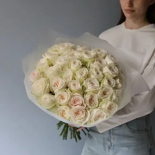 White Ohara Rose -  35 роз