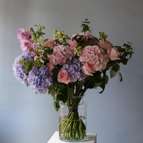 Pink bouquet in a vase -  Размер XL