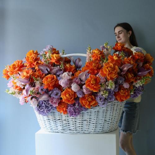 "Crimson Glow of Dawn" Designer Basket -  Размер 5XL - 6XL