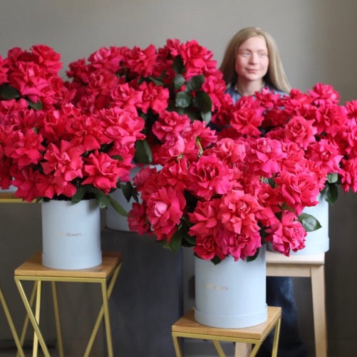 Flower set "Raspberry sherbet" -  Размер M