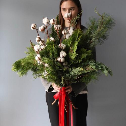 Conifer bunch with a Cotton - Размер M