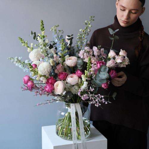 Flower subscription "In a vase" (4 deliveries) -  Размер L 