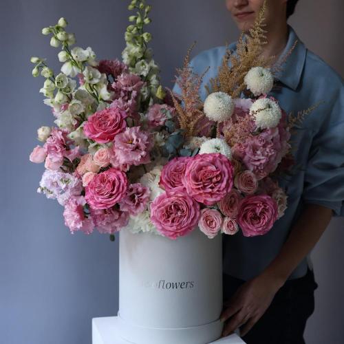 Pink signature hat box - Размер XL 