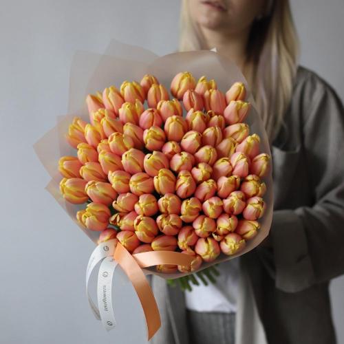 Peachy Tulips -  49 тюльпанов 