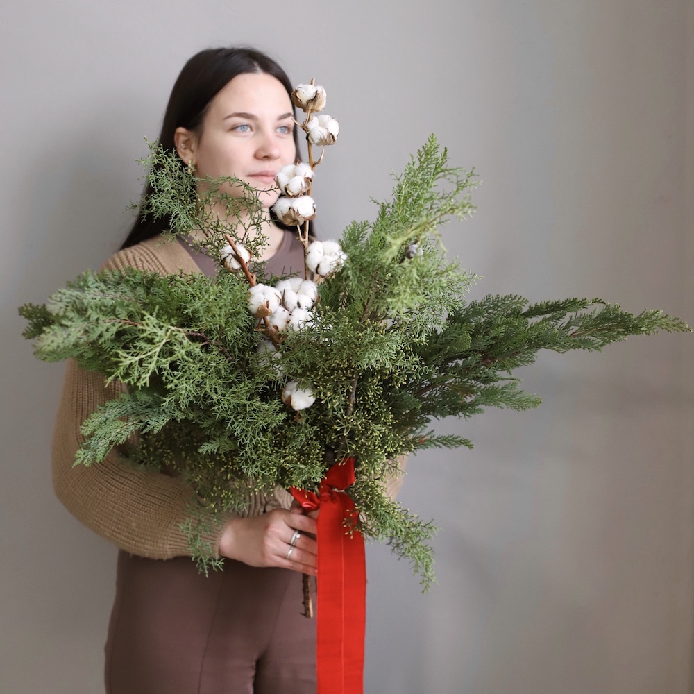 “Conifer bunch with a Cotton”, size S