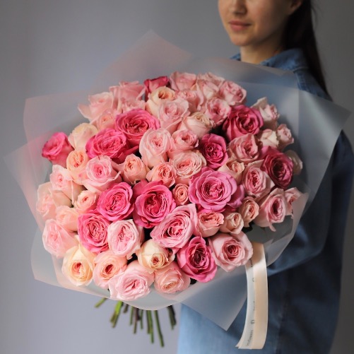 Mix of different garden roses -  59 роз 