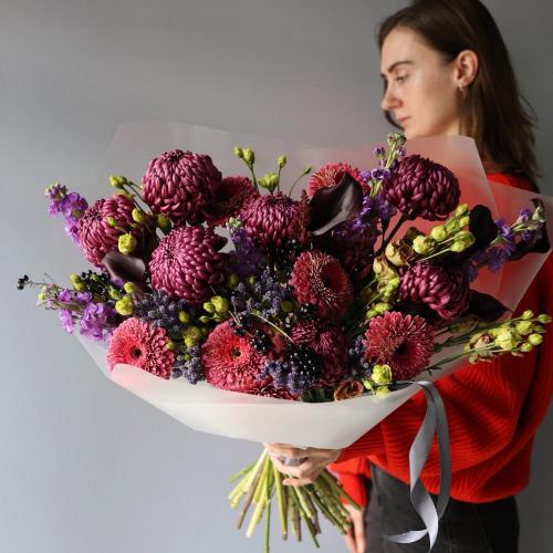 Blueberry signature bouquet -  Размер M