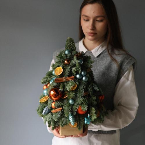 Mini Christmas Tree 'Blue orange'
