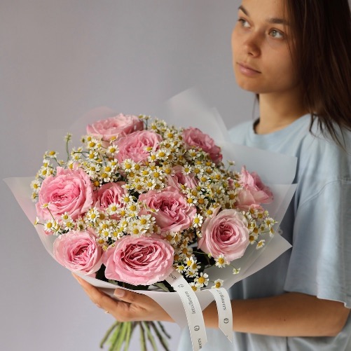 O'hara garden roses with Chamomile - Размер S 