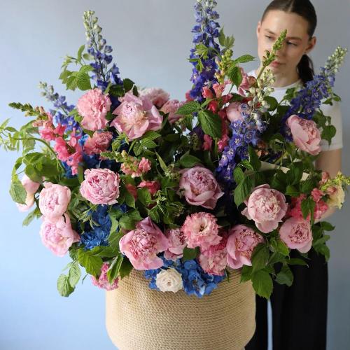 Designer basket "Morning in the Garden" -  Размер XL 