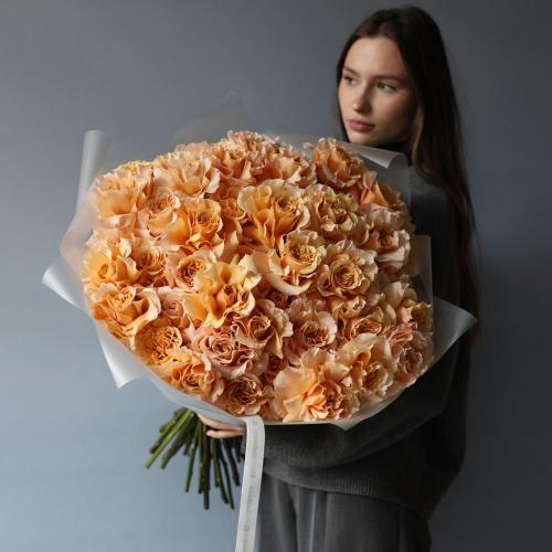 Bouquet of Roses "Peachy fresh" -  49 роз