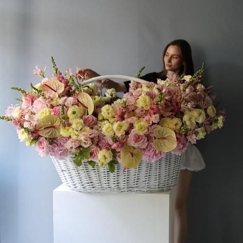 Designer Flower Basket “Pink Lemonade” -  Размер 6XL