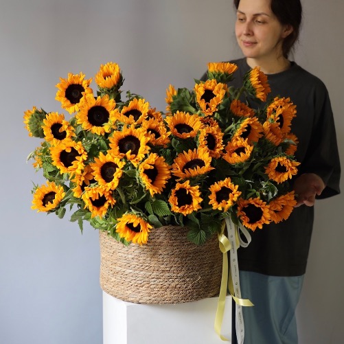 Basket of Sunflowers  Basket of Sunflowers  - Размер XL