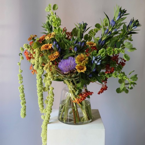 Flower subscription "In a vase" (4 deliveries) -  Размер L 