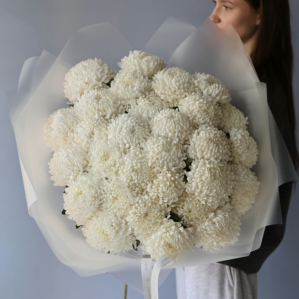 Large white Chrysanthemum -  29 хризантем