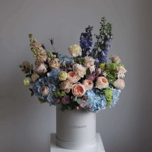 Watercolor signature hat box -  Размер XL 