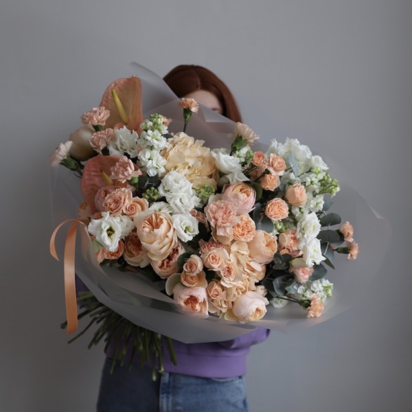 Peachy signature bouquet -  Размер L 