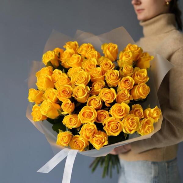 Yellow roses - 49 роз