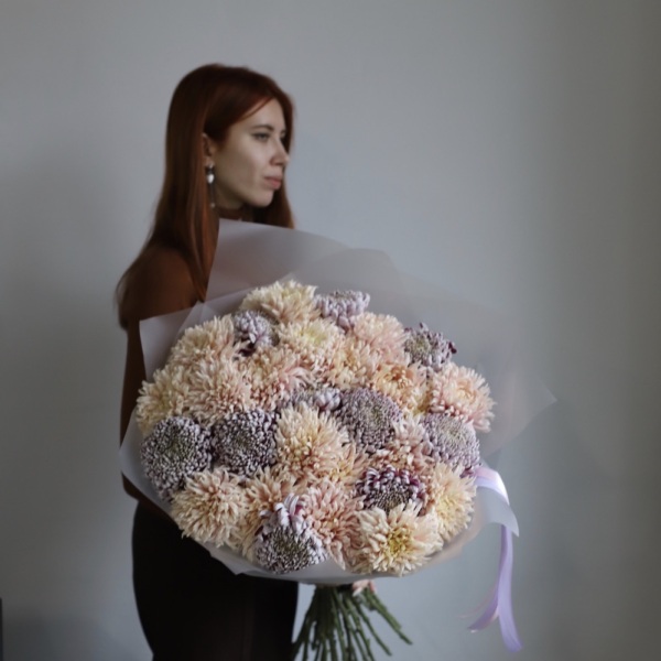 Bouquet of Chrysanthemums mix -  29 хризантем 