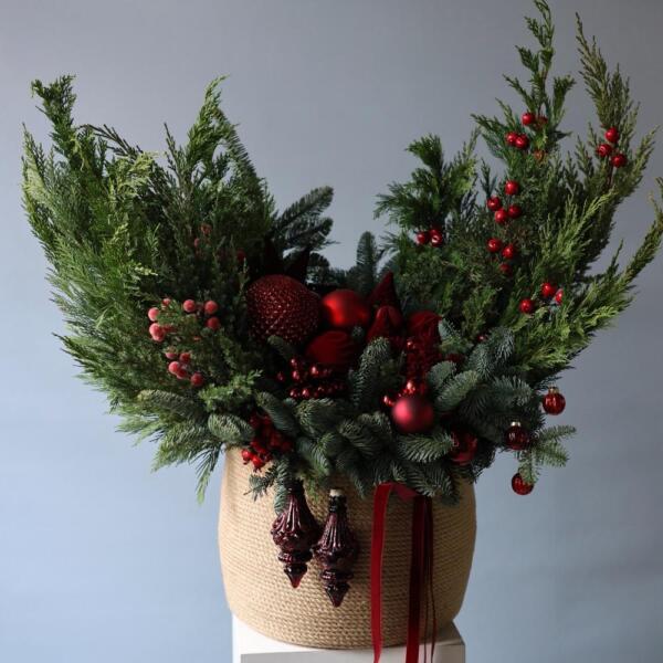 New Year basket "Red Velvet" - Размер L