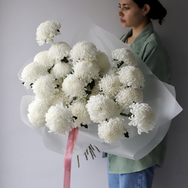 Large white Chrysanthemum -  29 хризантем 