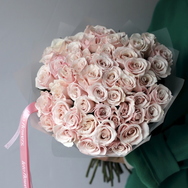 Light pink roses - 49 роз