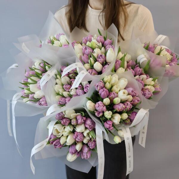 Mixed color Tulips