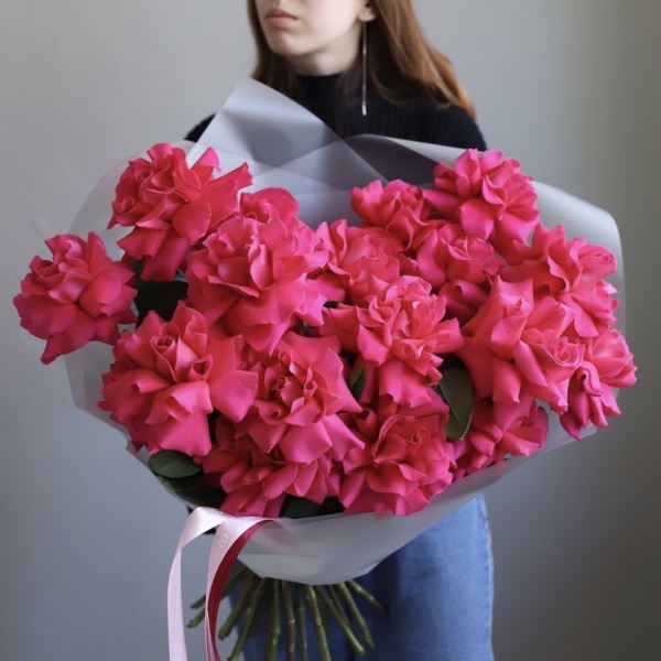 Bouquet of roses Raspberry sherbet - 25 роз