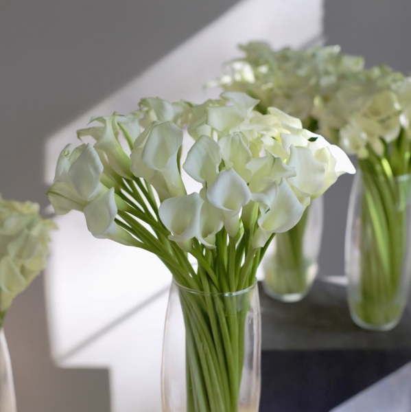 Flower set 'Calla Lilies in vases' - Размер M