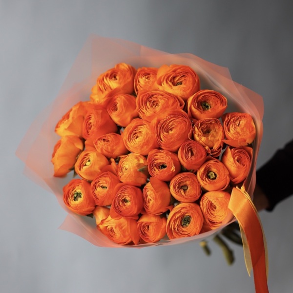 Orange Ranunculus - 29 ранункулюсов