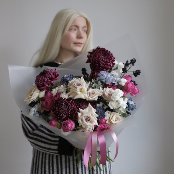 Signature bouquet November in the fog - Размер L