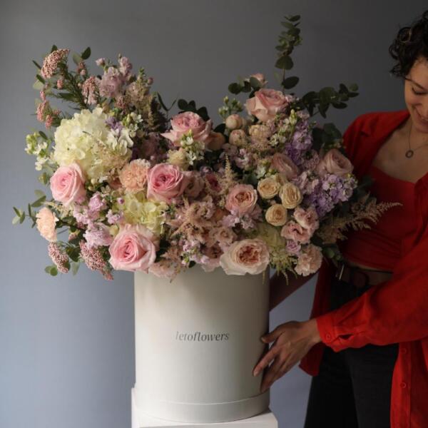 Watercolor signature hat box - Размер 2XL