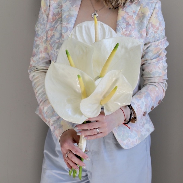 Bridal bouquet of Anthurium -  Размер S 