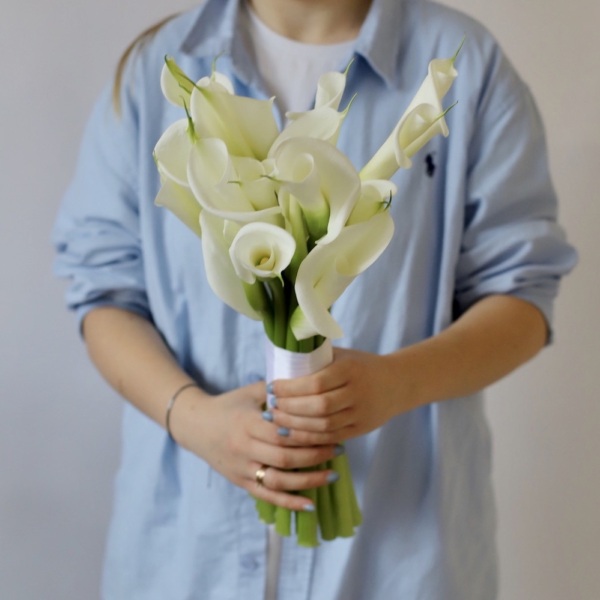 Bridal bouquet of Calla Lilies  -  Размер S 