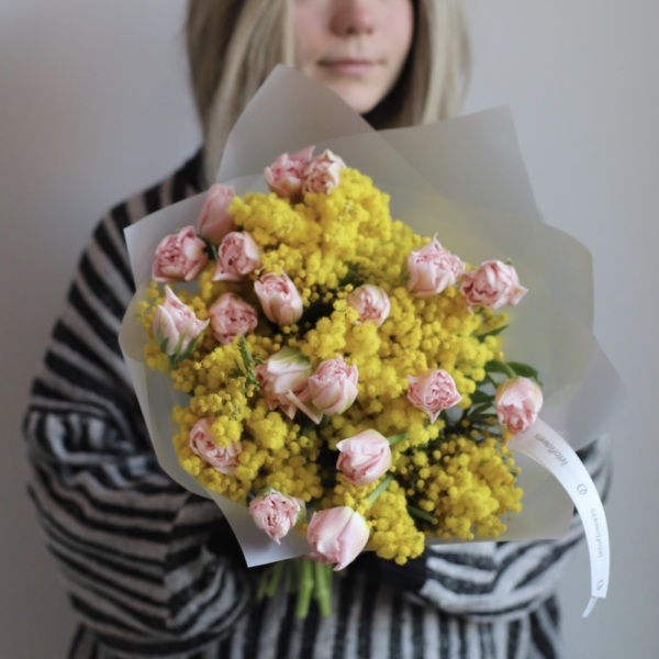 Mimosa with Tulips - Размер S