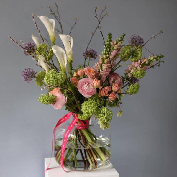 Flower subscription "In a vase" (4 deliveries) - Размер L