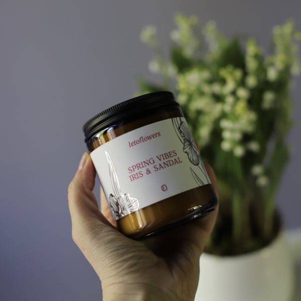 Leto Flowers Scented Candle 