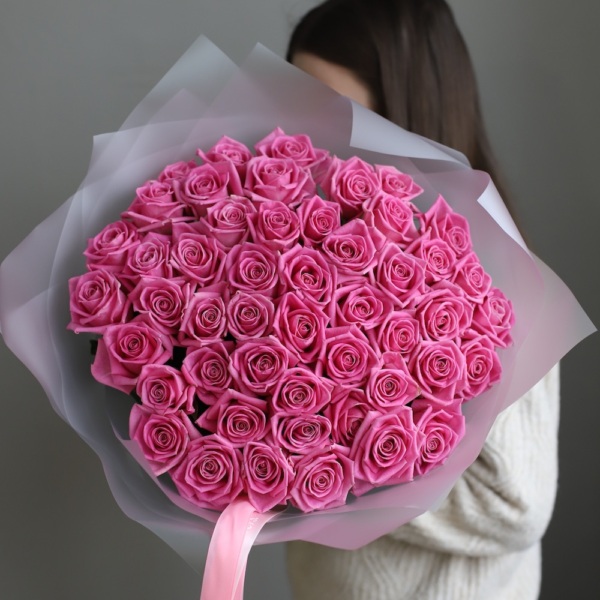 Pink roses - 49 роз