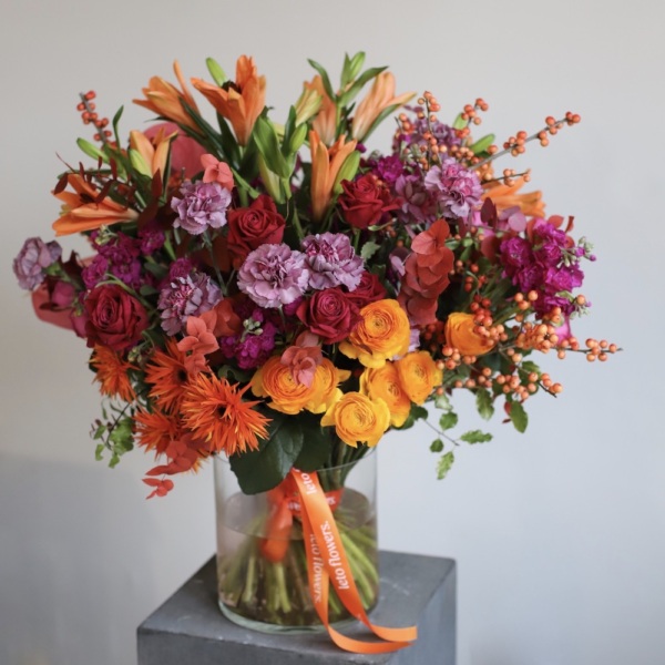 Fall bouquet in a vase -    Размер XL 