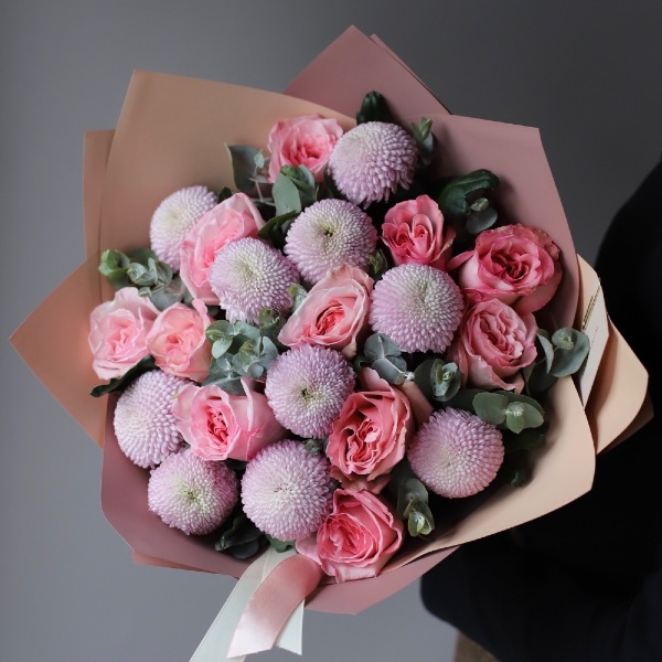 Chrysanthemum with Garden Roses - Размер M 