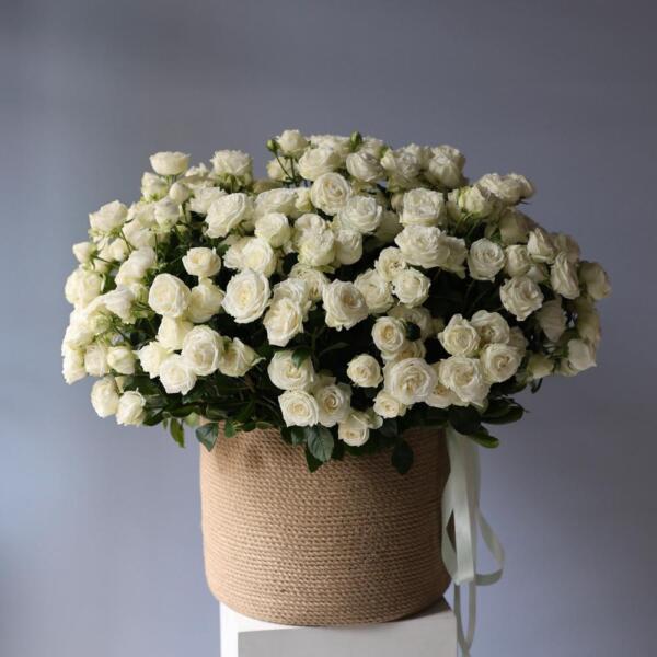 Spray Roses in a basket - Размер XL