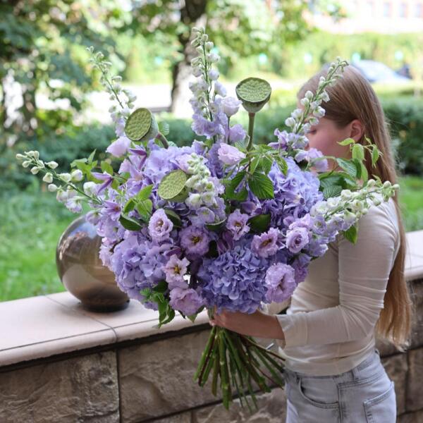 Signature bouquet 'Lavender Raf' - Размер M